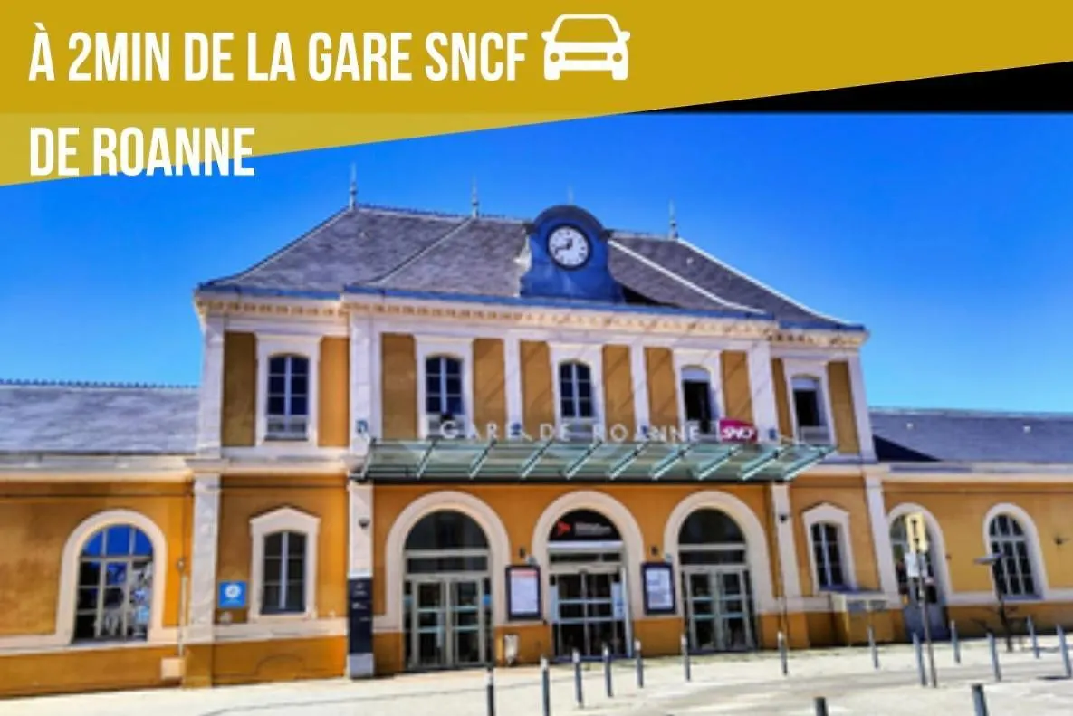 Lys Roanne Centre-Ville - Clim & Parking Lägenhet